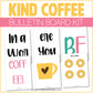 Coffee Kindness Theme Bulletin Board Kit Door Classroom Decor Coffee Positivity