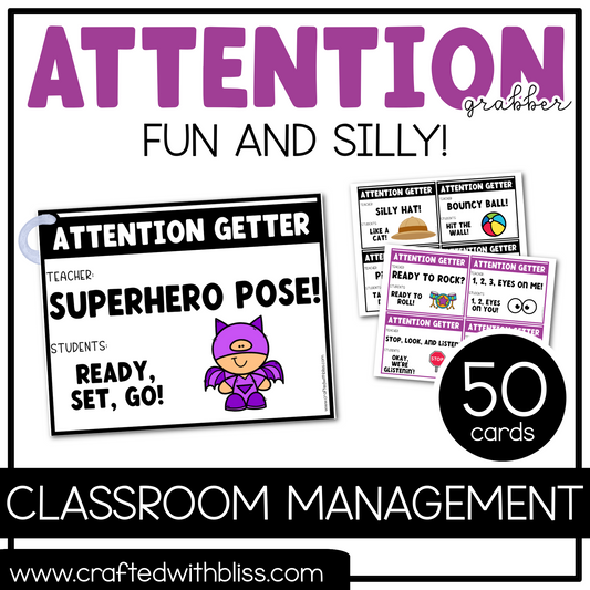 Fun and Silly Attention Getter Grabber | Classroom Management Tool