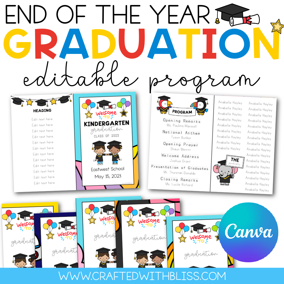 Graduation Kit Bundle Pre-K, Preschool & Kindergarten | End Of The Year