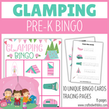 10 Glamping BINGO For Preschool Kindergarten