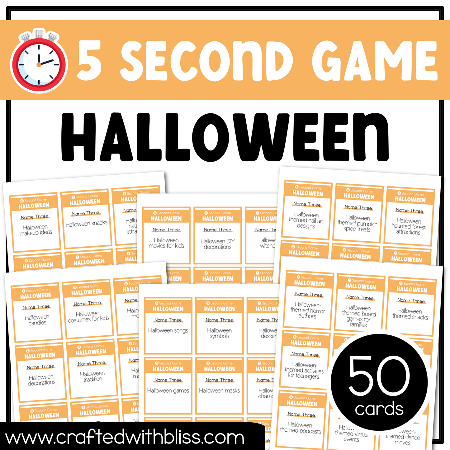 Halloween Party Game Printable Bundle
