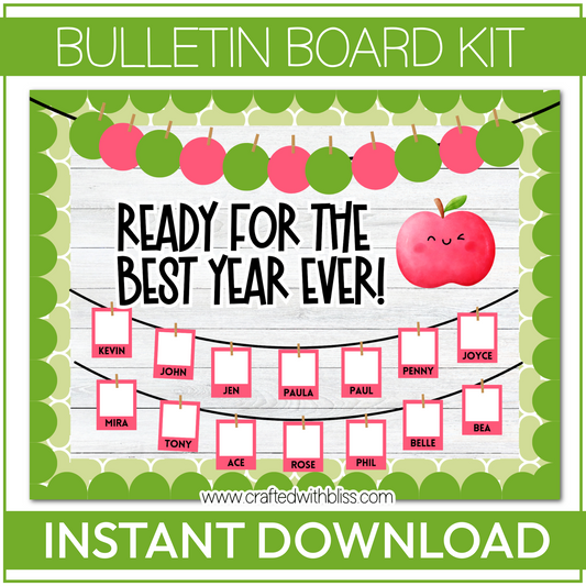 Ready For The Best Year Ever Back To School Bulletin Board Kit | Classroom Decor