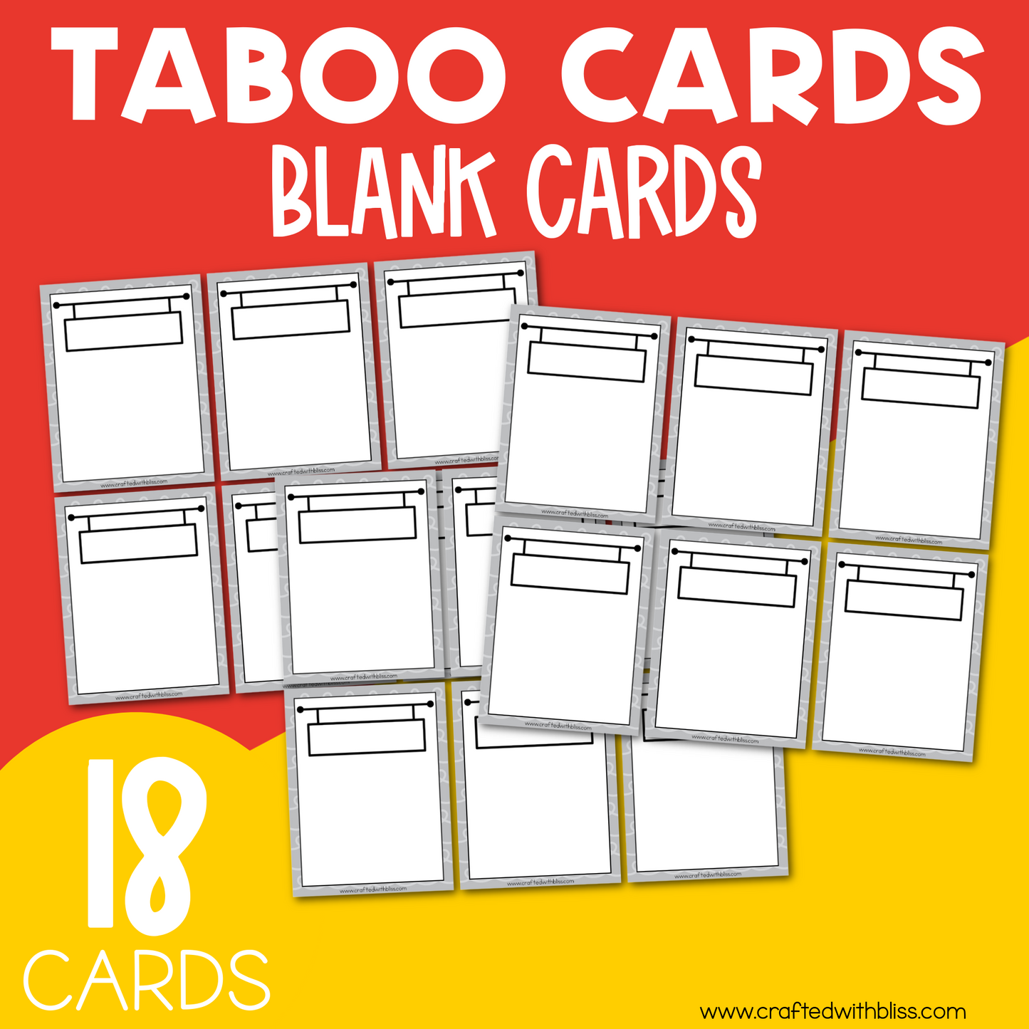 The Ultimate School Theme Taboo Game - 100 Cards