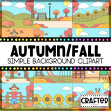 Simple Fall Background Scene September Clipart Commercial Use