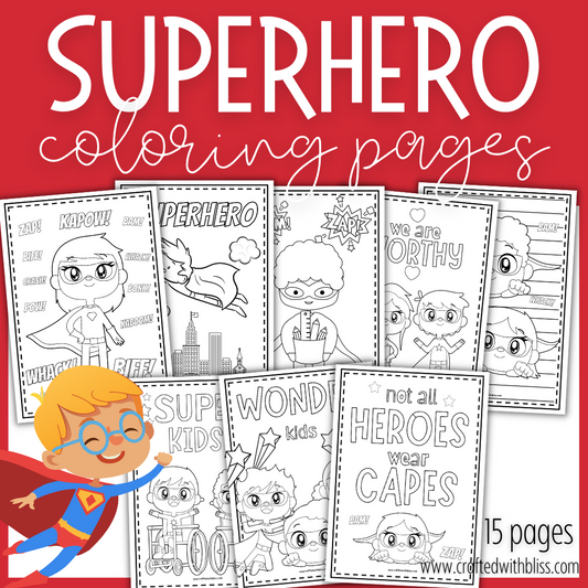 Superhero Coloring Pages For Kids