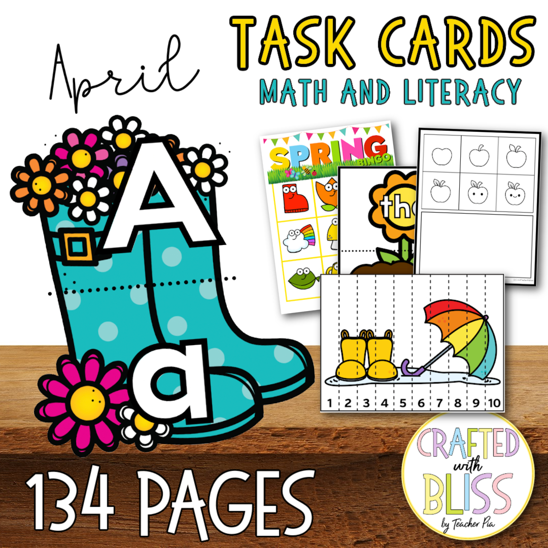 Task Cards Math and Literacy Mega Bundle