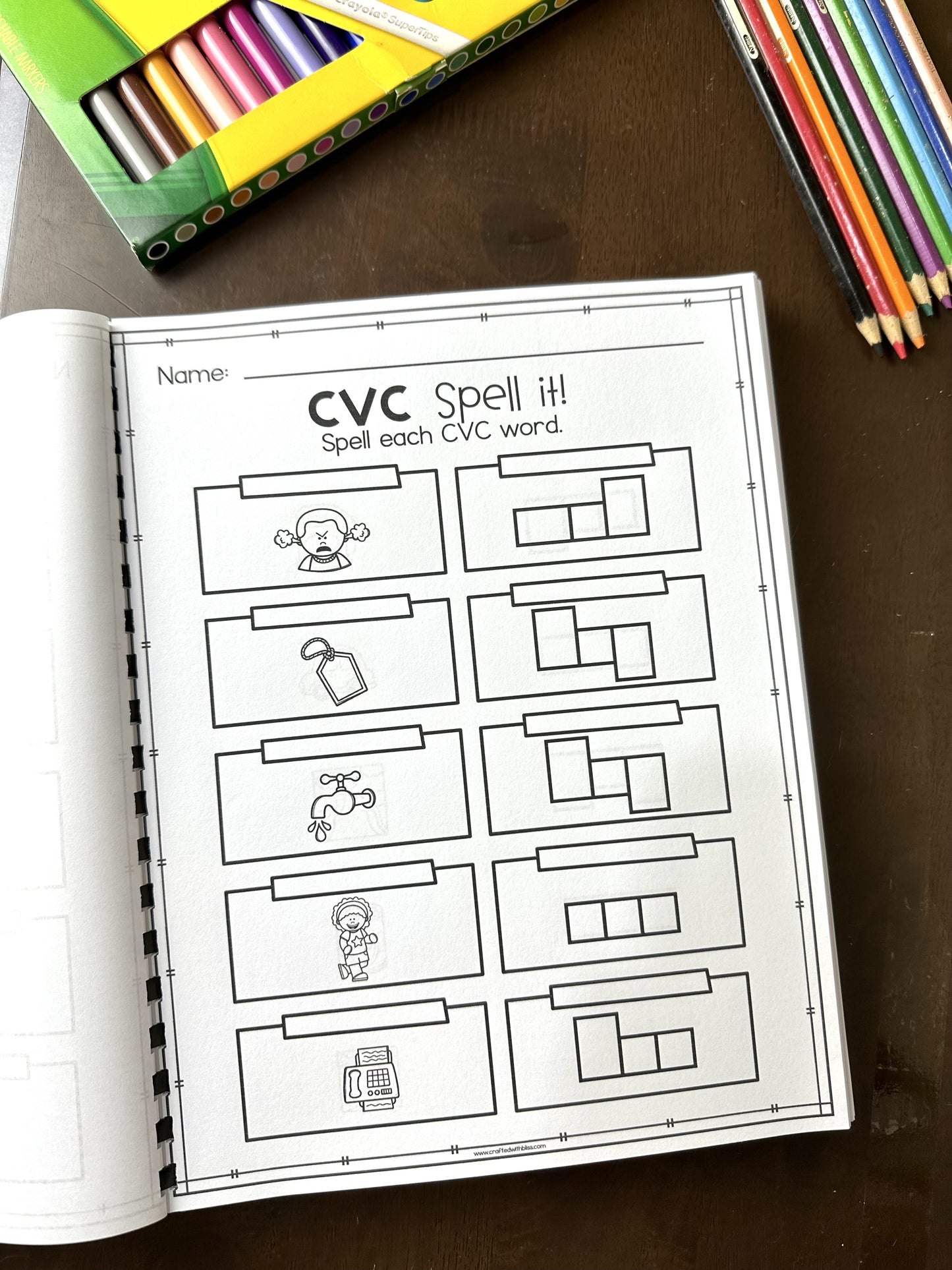 My CVC Activity Book (150+ pages) | Homeschool | Kindergarten | Literacy Center