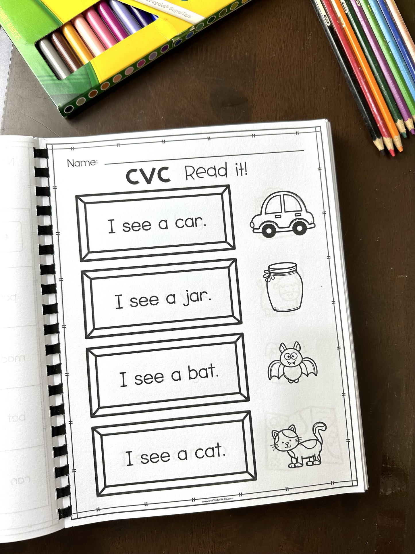 My CVC Activity Book (150+ pages) | Homeschool | Kindergarten | Literacy Center