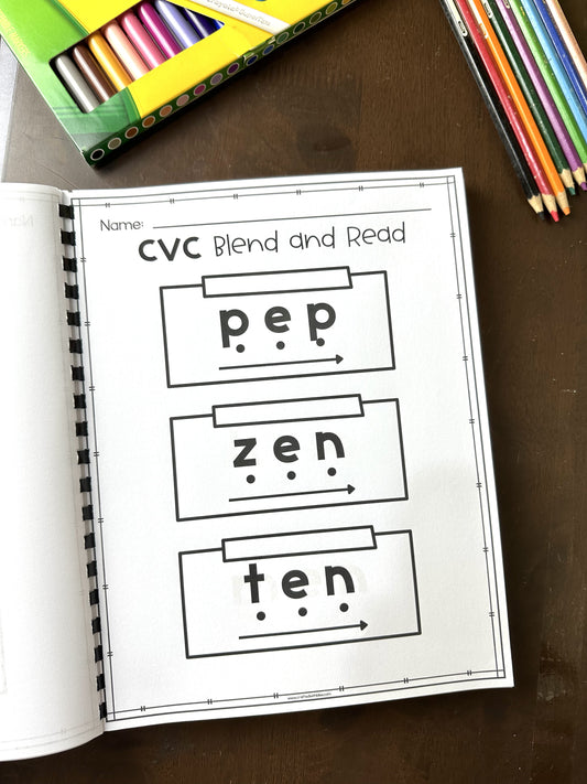 My CVC Activity Book (150+ pages) | Homeschool | Kindergarten | Literacy Center