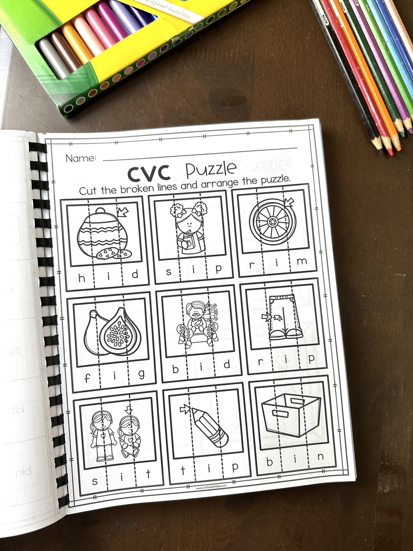 My CVC Activity Book (150+ pages) | Homeschool | Kindergarten | Literacy Center