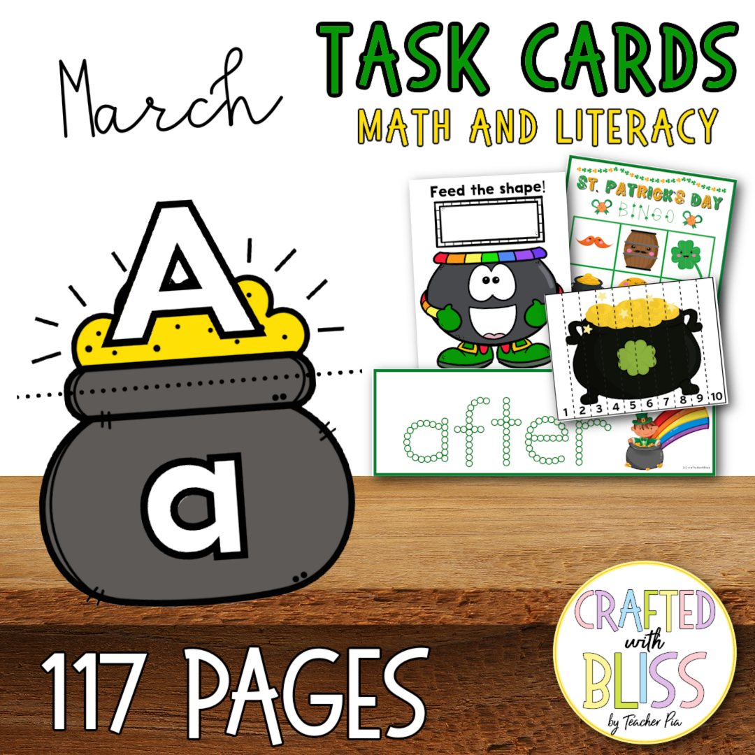 Task Cards Math and Literacy Mega Bundle