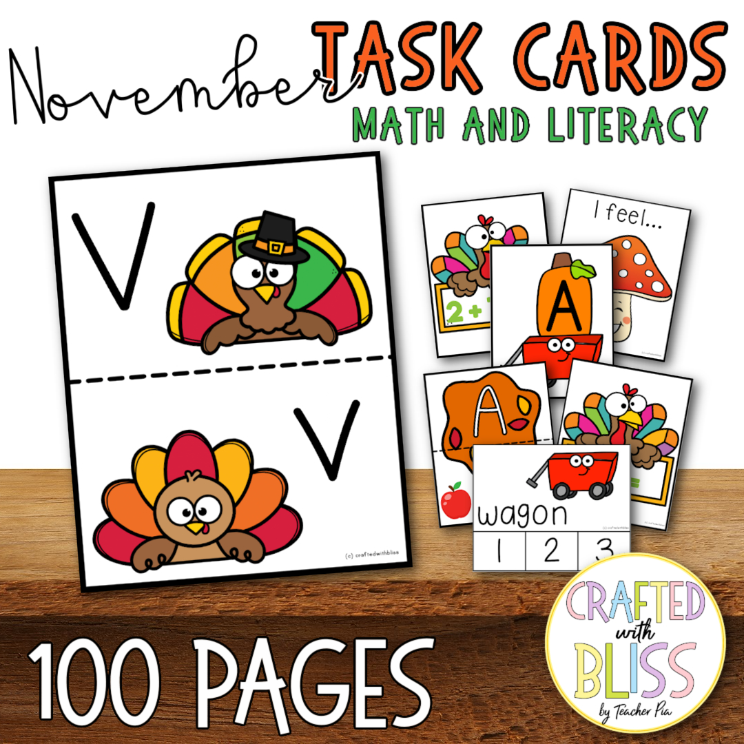 Task Cards Math and Literacy Mega Bundle