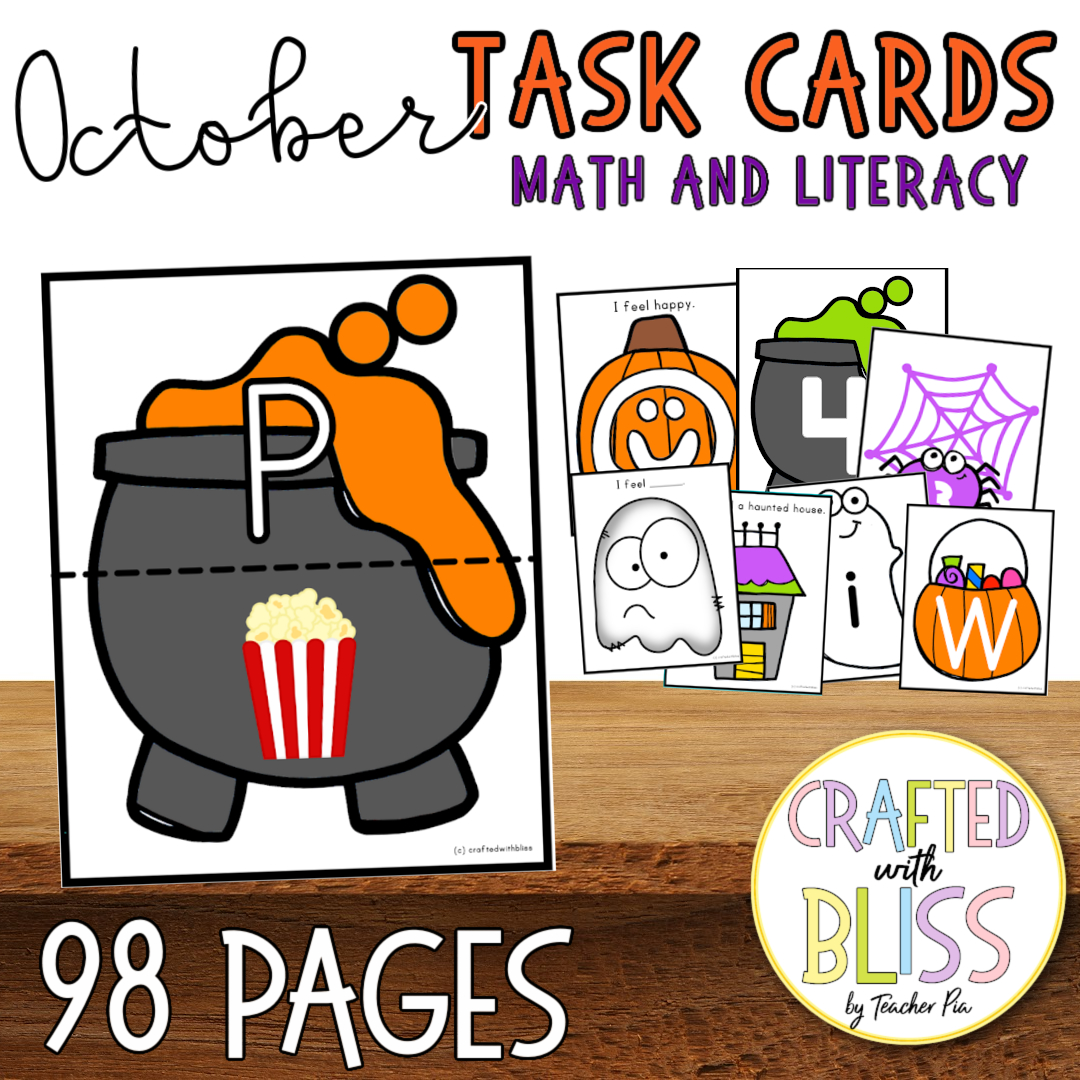 Task Cards Math and Literacy Mega Bundle