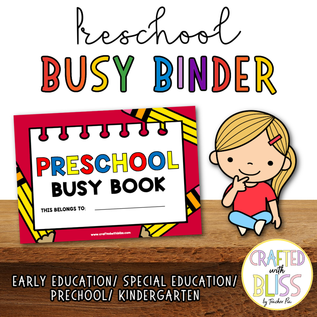 Themed Busy Book/Binder Growing Bundle (SpEd, Toddler and Pre-K) Preschool Busy Book! Save More with this bundle!