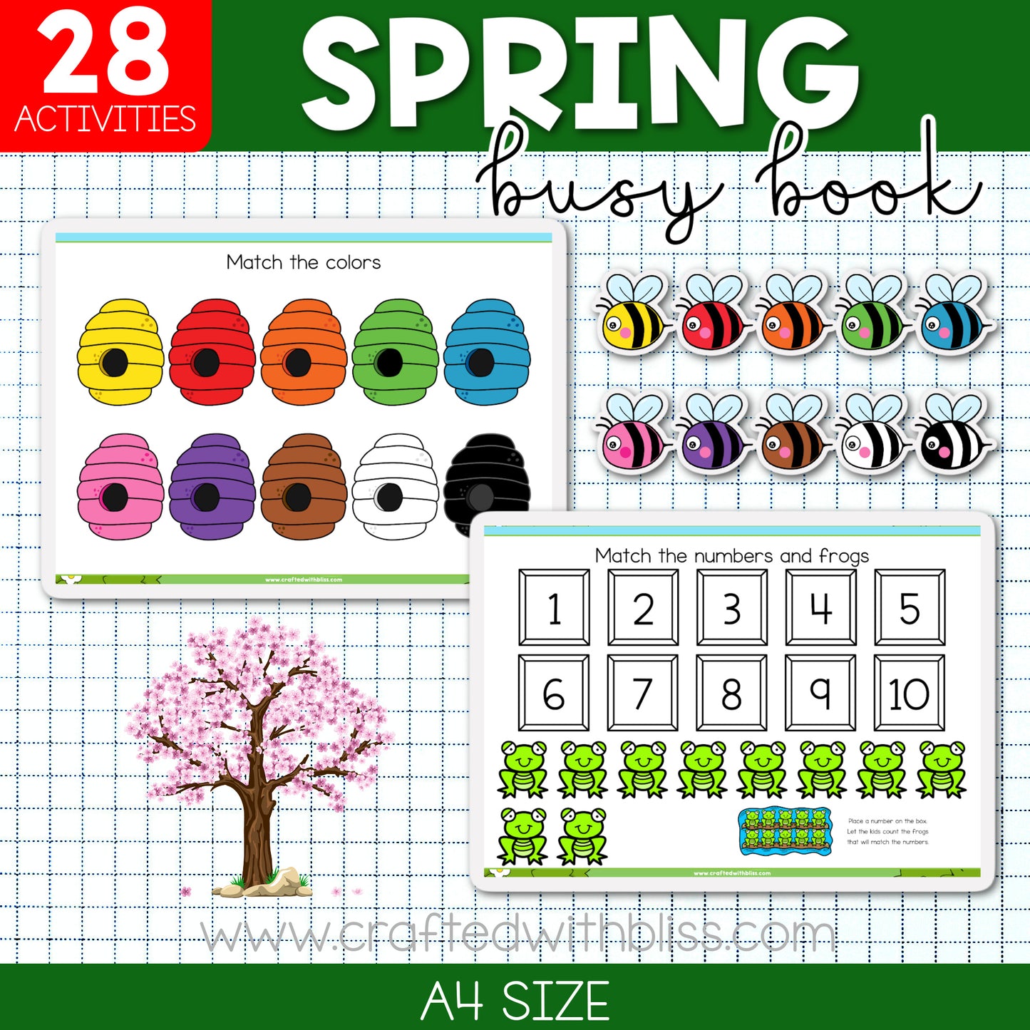 Four Seasons Busy Book/Binder Big Bundle (SpEd, Toddler and Pre-K) Spring, Summer, Fall and Winter! Save More with this bundle!