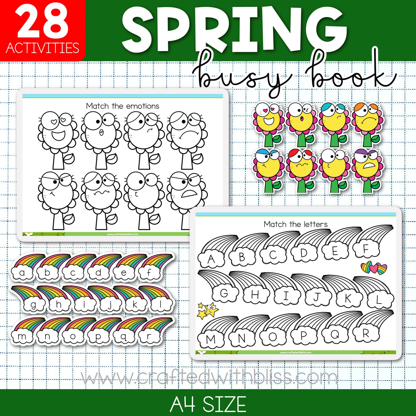 Four Seasons Busy Book/Binder Big Bundle (SpEd, Toddler and Pre-K) Spring, Summer, Fall and Winter! Save More with this bundle!