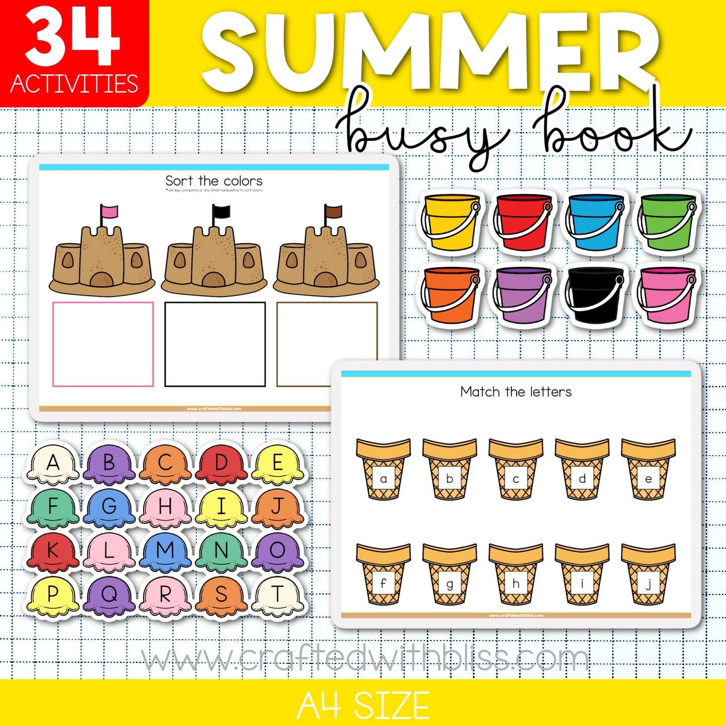 Four Seasons Busy Book/Binder Big Bundle (SpEd, Toddler and Pre-K) Spring, Summer, Fall and Winter! Save More with this bundle!