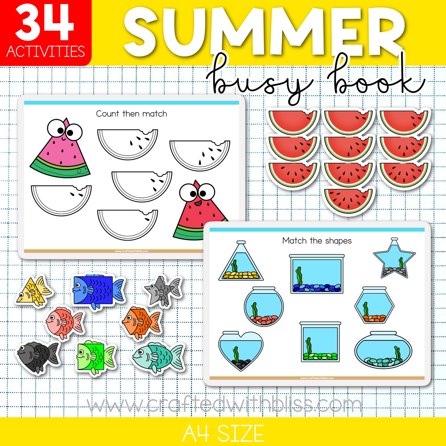 Four Seasons Busy Book/Binder Big Bundle (SpEd, Toddler and Pre-K) Spring, Summer, Fall and Winter! Save More with this bundle!