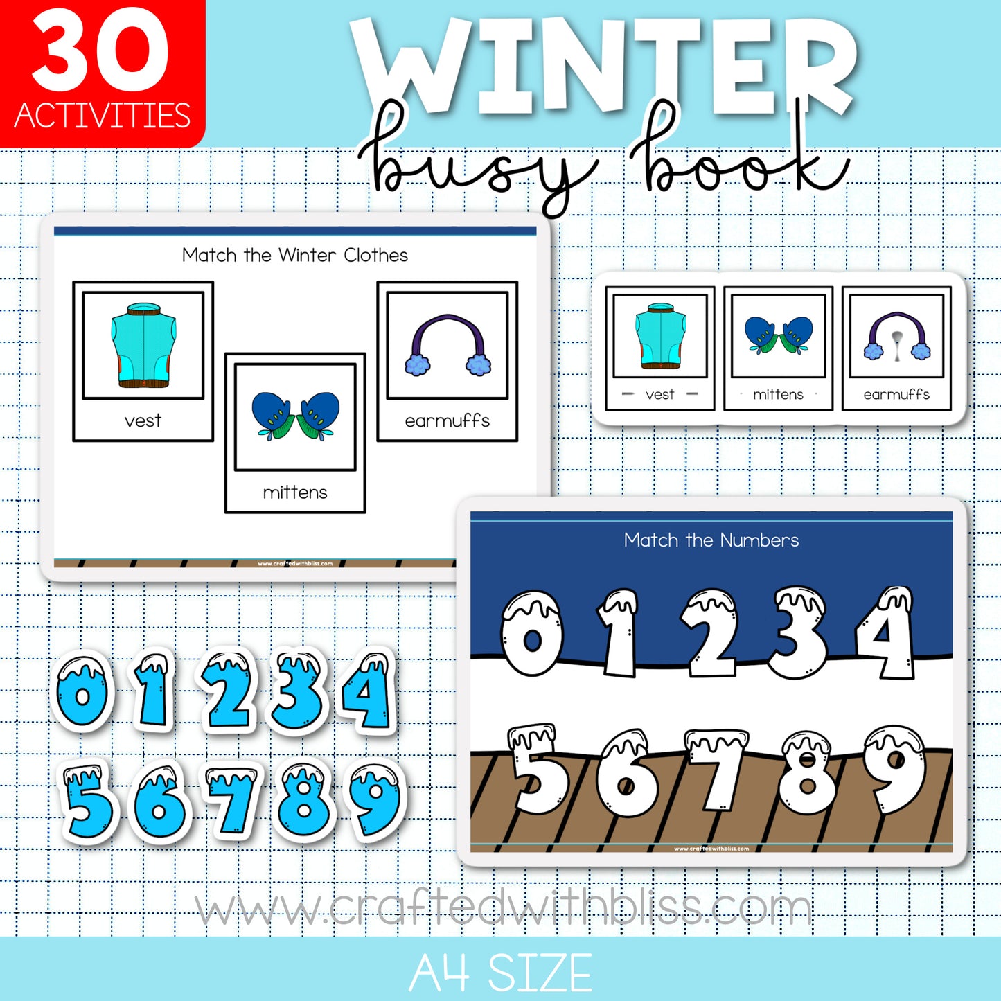 Four Seasons Busy Book/Binder Big Bundle (SpEd, Toddler and Pre-K) Spring, Summer, Fall and Winter! Save More with this bundle!