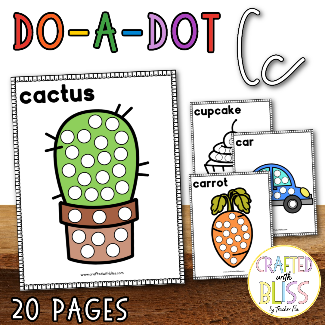 500+ Pages Alphabet Dot Markers Mega Bundle Do-A-Dot (Preschool, Sped, Kindergarten, OT) Save More with this bundle!