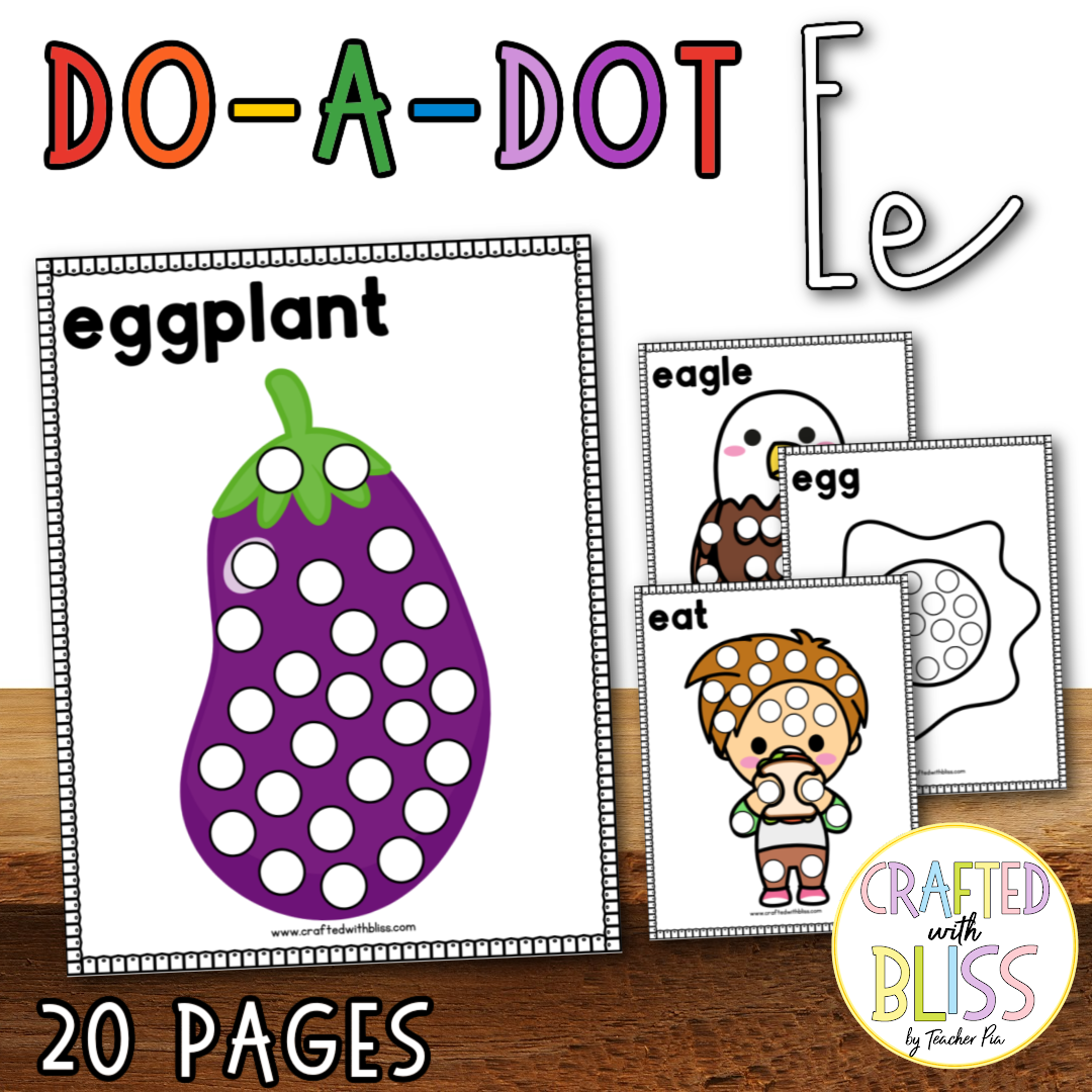 500+ Pages Alphabet Dot Markers Mega Bundle Do-A-Dot (Preschool, Sped, Kindergarten, OT) Save More with this bundle!