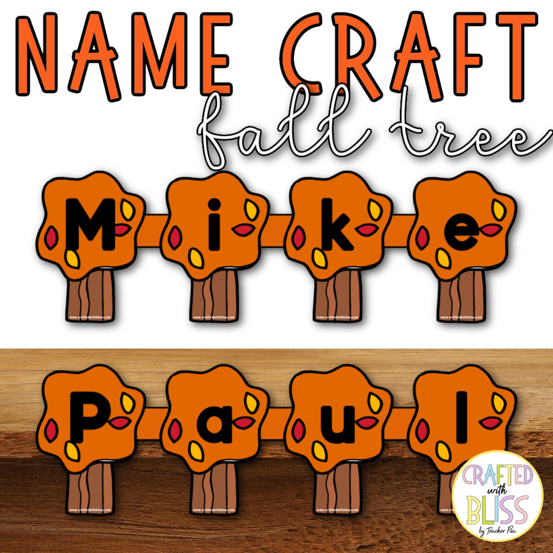 All Year Name Craft For Kids Big Bundle (Preschool, Sped, Kindergarten) Save More with this bundle!
