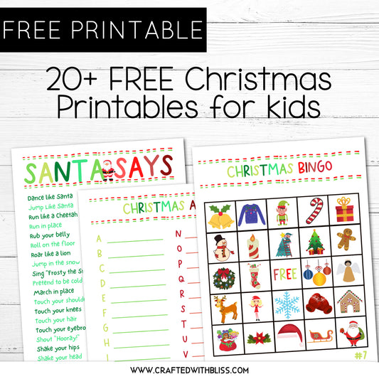20+ FREE Christmas Printables for kids