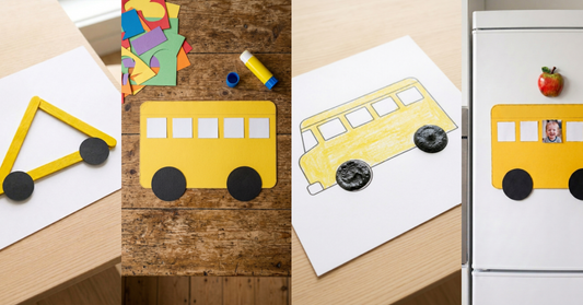 5 Easy Printable School Bus Crafts for Toddlers and Preschoolers