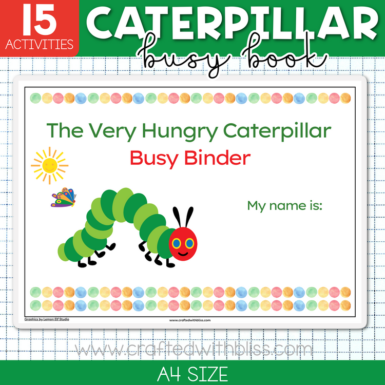 The Very Hungry Caterpillar Busy Book For Toddlers | FREE PRINTABLE ...
