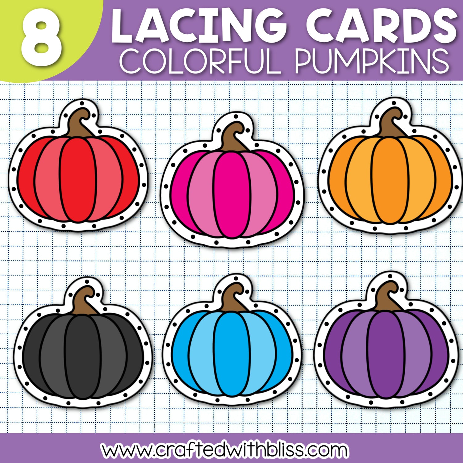 FREE PUMPKIN LACING CARDS – CraftedwithBliss
