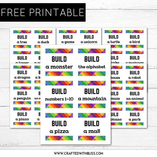 FREE Lego Challenge Cards | Free Printable For Kids