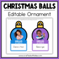 Editable Christmas Balls Ornament – Canva Template