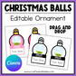 Editable Christmas Balls Ornament – Canva Template