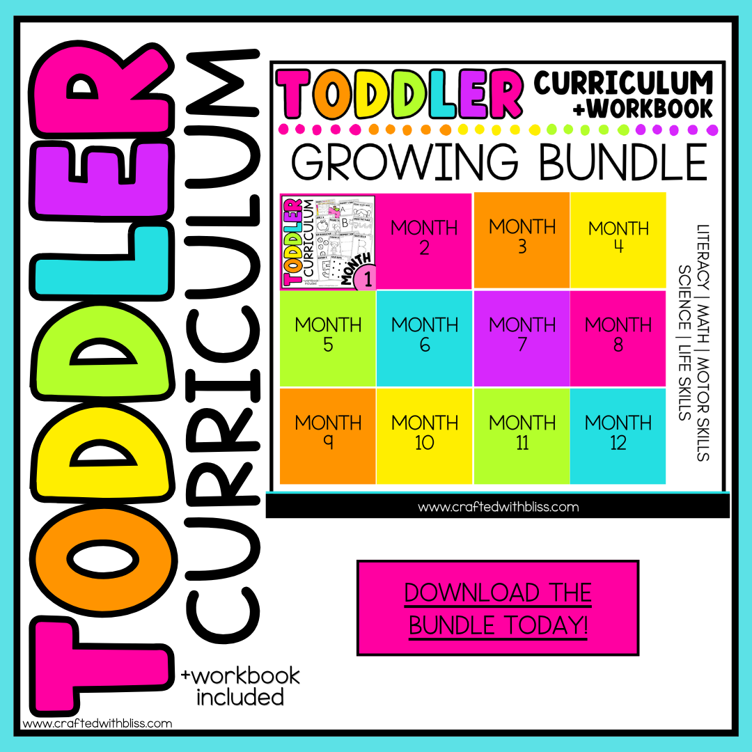 May Month 10 Toddler Curriculum Workbook Homeschool Tot School Daycare