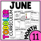 June Month 11 Toddler Curriculum Workbook Homeschool Tot School Daycare