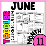 June Month 11 Toddler Curriculum Workbook Homeschool Tot School Daycare