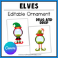 Editable Elf Ornament – Canva Template