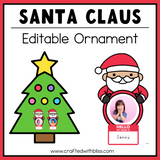 Editable Santa Claus Ornament – Canva Template