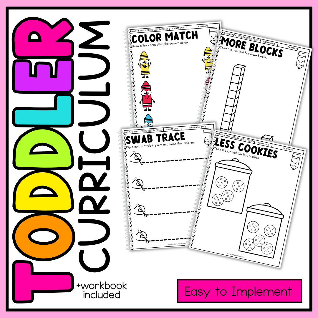 June Month 11 Toddler Curriculum Workbook Homeschool Tot School Daycare