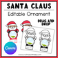 Editable Santa Claus Ornament – Canva Template