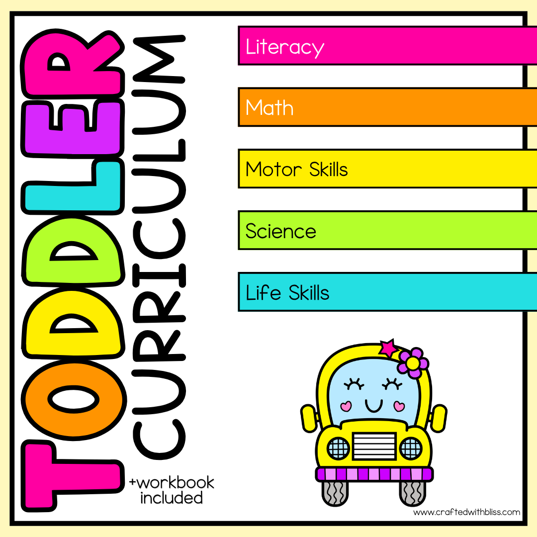 July Month 12 Toddler Curriculum Workbook Homeschool Tot School Daycare