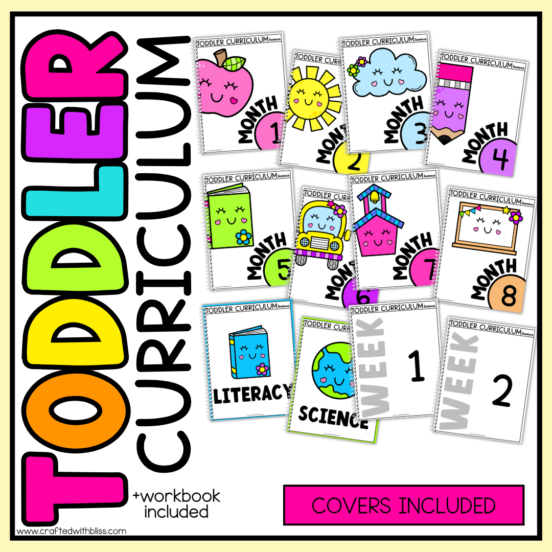 July Month 12 Toddler Curriculum Workbook Homeschool Tot School Daycare