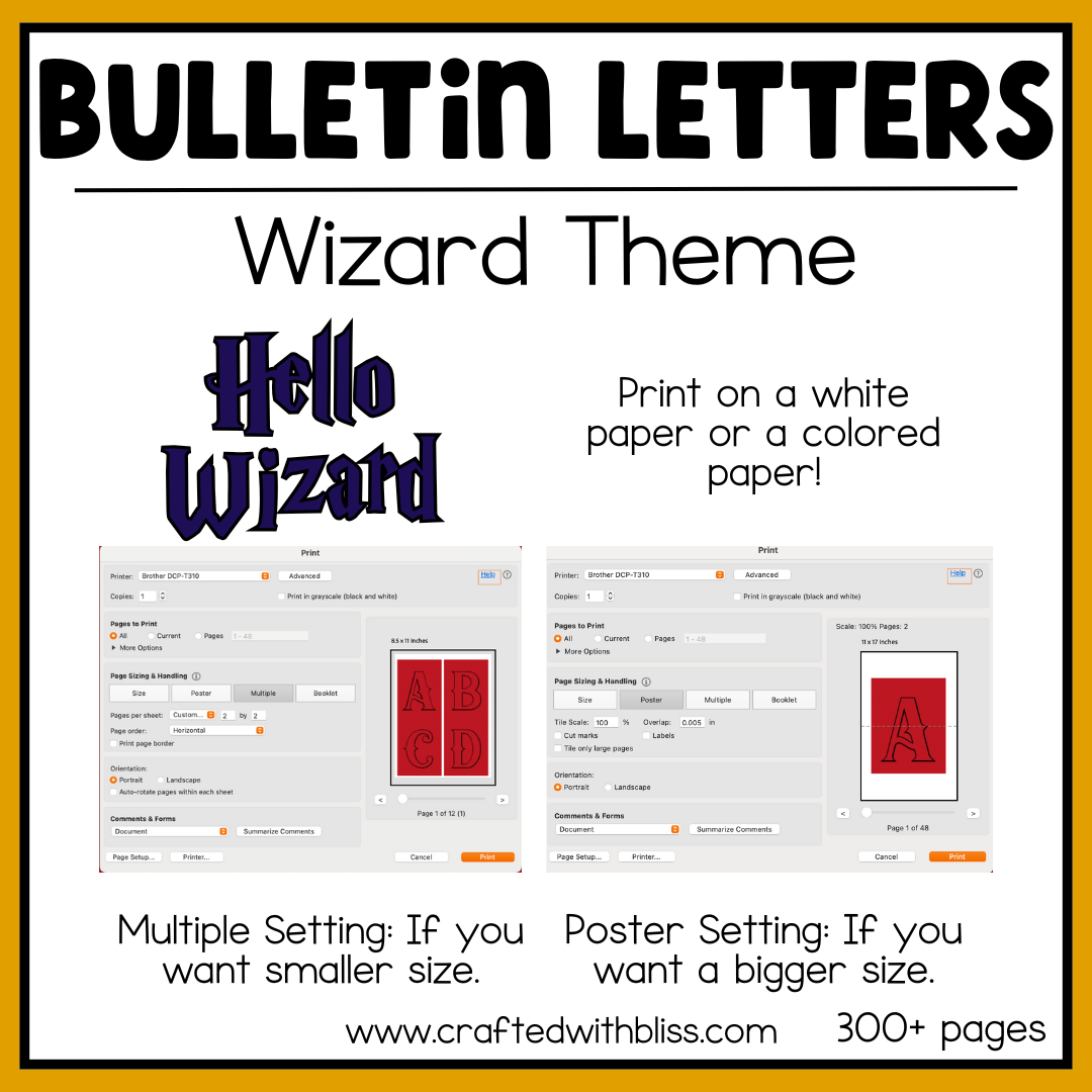 Wizard Bulletin Board Letters