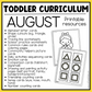 August Toddler Curriculum Activities and Printable Tot School Homeschool Daycare