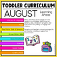August Toddler Curriculum Activities and Printable Tot School Homeschool Daycare