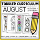 August Toddler Curriculum Activities and Printable Tot School Homeschool Daycare