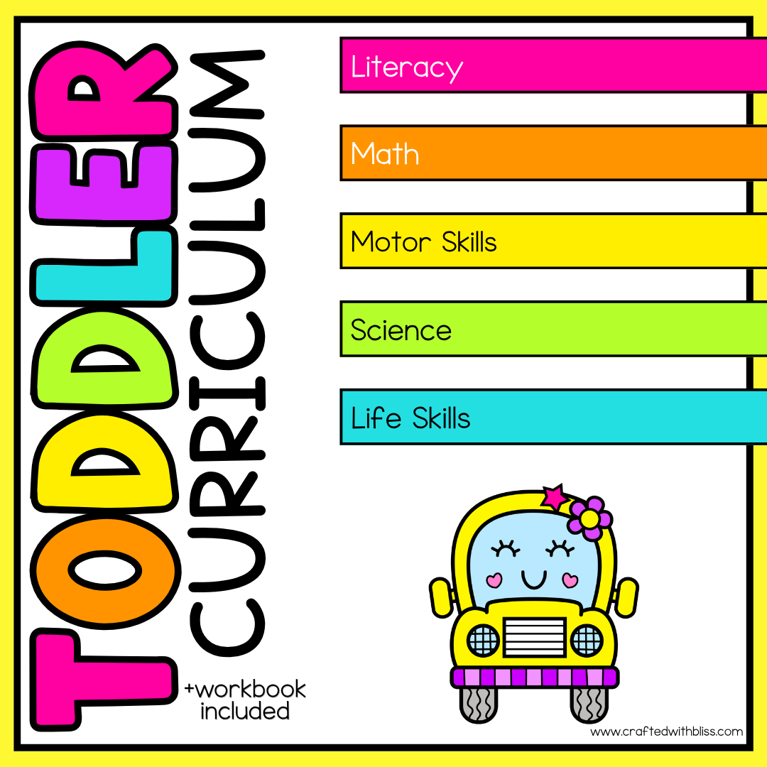 September Month 2 Toddler Curriculum Workbook Homeschool Tot School Daycare