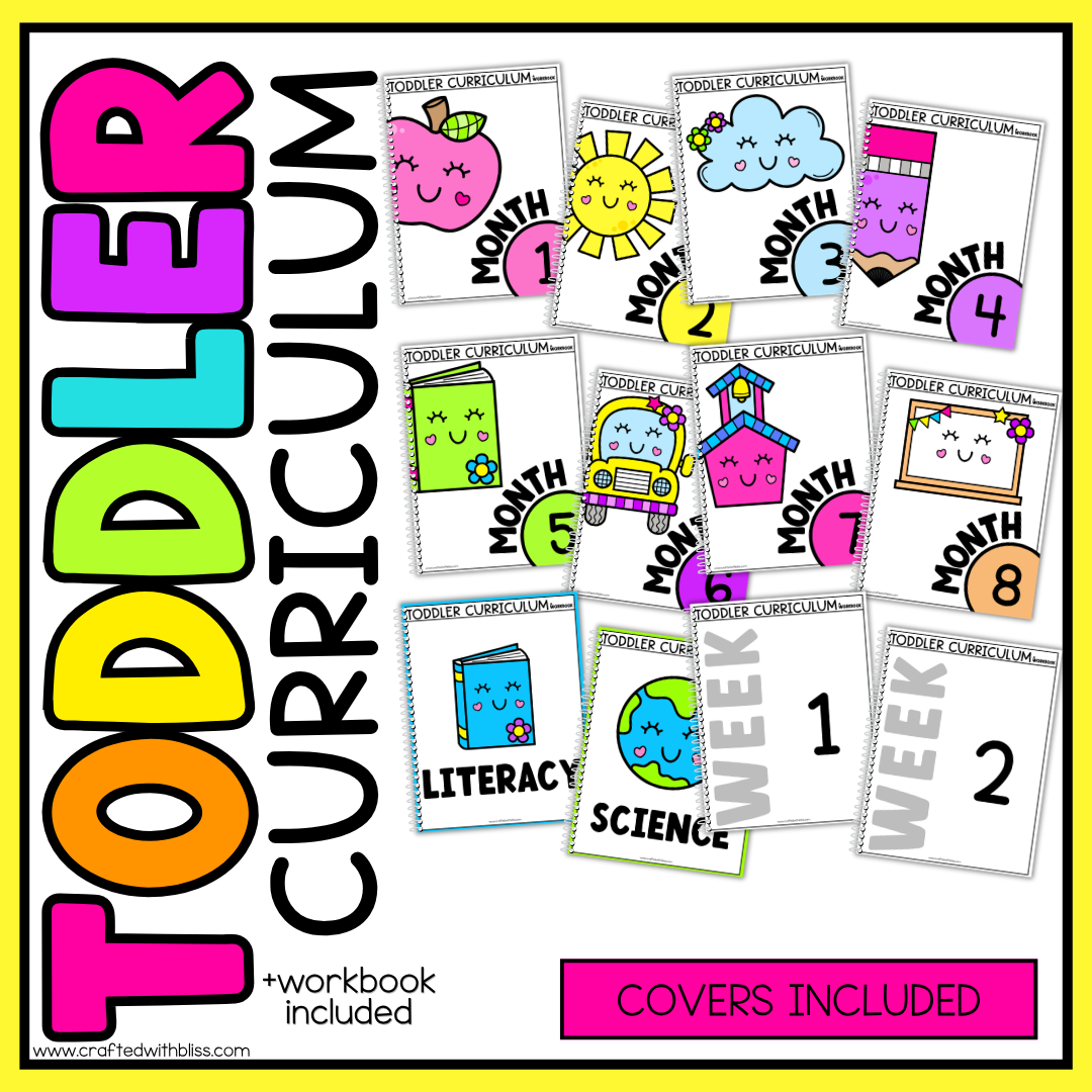September Month 2 Toddler Curriculum Workbook Homeschool Tot School Daycare