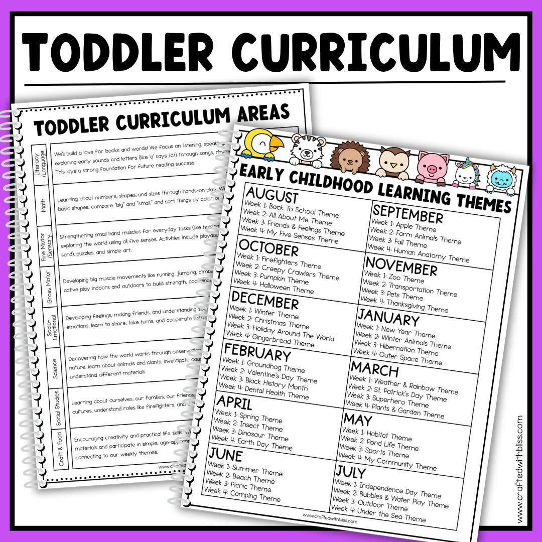 October Toddler Curriculum Activities and Printable Tot School Homeschool