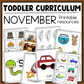 November Toddler Curriculum Activities and Printable Tot School Homeschool